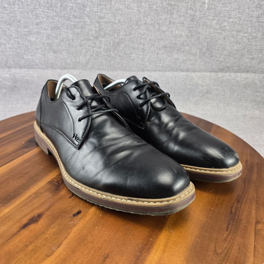 Nunn Bush Mens Dress Shoes Black Leather‎ Oxfords Lace Up Comfort Size 11.5M - Picture 2 of 14